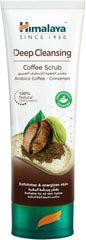 Himalaya Deep Cleansing Coffee Face Scrub with Coffee and Cinnamon for Gently Exfoliated and Purified Skin with Radiant, Oil-Free Glow, 75 ml