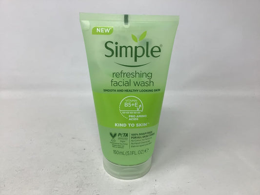Simple Kind to Skin Refreshing Facial Gel Wash, 5.07 Ounce / 150 Ml (Pack of 3)
