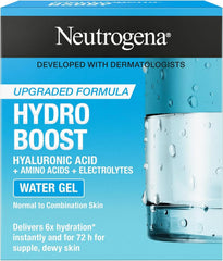 Neutrogena Face Moisturizer Water Gel, Hydro Boost, Normal to Combination Skin. For dehydrated, dull and tired-looking skin. Instantly delivers intense hydration, 50ml (Pack of 2)