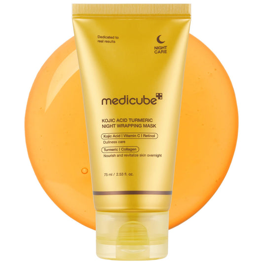 medicube Wrapping Mask PDRN Caffeine Overnight Peel Off Facial Mask | Firming, Depuffing & Hydration | Caffeine, Collagen For Refined, Glass Skin & Face Contour Support | Korean Skin Care, 2.53 fl.oz