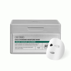 VT COSMETICS CICA Daily Soothing Mask 30 Sheets, Centella Asiatica & Hyaluronic Acid for Moisturizing & Hydrating, Instant Calm & Glow, Skin Softening Facial Mask, Korean Face Mask