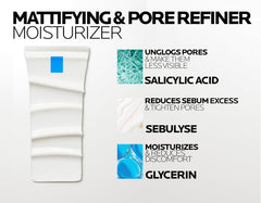 La Roche-Posay Effaclar MAT Mattifying Moisturizer for Oily Skin 40ml