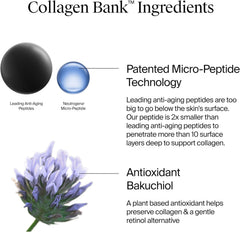 Neutrogena Collagen Bank Face Moisturizer, Daily Anti-Aging Face & Neck Collagen Cream with Bakuchiol, Face Lotion to Support Skin’s Natural Collagen for Visibly Plump Skin, 2 fl. oz