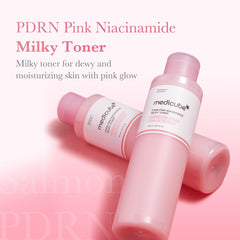 medicube Salmon DNA PDRN Pink CICA Soothing Toner I Pink Glow Toner for Skin Boosting, Soothing and Calming, Uneven Skin Tone, Peptide & Niacinamide, Korean Skin Care (250ml / 8.45 fl. oz.)