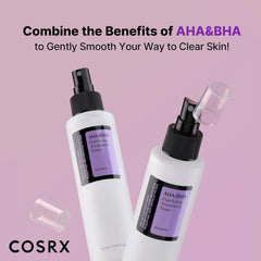 COSRX AHA/BHA Treatment Toner 5.07 fl.oz/ 150ml, Facial Exfoliating Spray for Whiteheads, Pores, & Uneven Skin, Korean Toner, Not Tested on Animals, Korean Skin Care