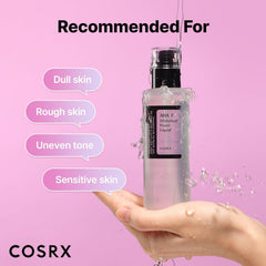 COSRX 7% Glycolic Acid Whitehead Removing Power Liquid, 3.38 fl.oz, AHA Exfoliant, Exfoliating Toner for Face & Body, Pore Minimizer, Korean Skin Care