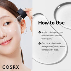 COSRX Pure Sodium Hyaluronic Acid 3% Serum, Hydratying & Moisture Boosting for Fine Lines & Wrinkles, Repair Dry Skin, 0.67fl.oz/20ml, No Artificial Fragrance, Korean Skin Care