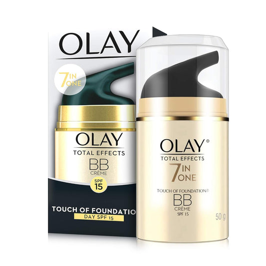 Olay Total Effects 7-in-1 Anti-ageing Day Cream With A Touch Of Foundation Spf15, 50g