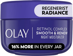 Olay Retinol 24 Face Moisturizer, Anti-Aging Night Face Cream for Wrinkles and Uneven Skin Tone with Retinol, 1.7 oz