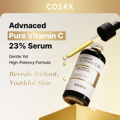 COSRX Advanced Pure Vitamin C 23% Serum with Vitamin E & Glutathione (Renewal), Korean Vitamin C Serum for Fine Lines, Uneven Skin Tone & Dull Skin, 0.67oz, Korean Skin Care