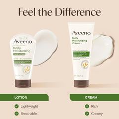 Aveeno Daily Moisturizing Fragrance-Free Prebiotic Oat Face/Facial Cream Clinically Proven to Moisturize Dry Skin for 24 Hours, Paraben-, Fragrance- & Dye-Free, 5 oz