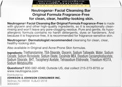 NEUTROGENA Original Formula Facial Bar, Fragrance Free 3.5 oz.