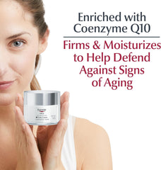 Eucerin Q10 Anti-Wrinkle Face Cream, Unscented Face Cream for Sensitive Skin, 1.7 Oz Jar