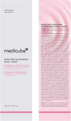 medicube Salmon DNA PDRN Pink CICA Soothing Toner I Pink Glow Toner for Skin Boosting, Soothing and Calming, Uneven Skin Tone, Peptide & Niacinamide, Korean Skin Care (250ml / 8.45 fl. oz.)