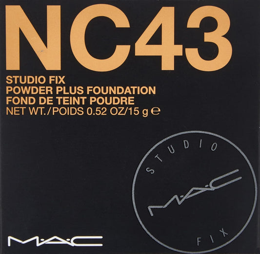 MAC Studio Fix Powder Plus Face Foundation - NC43 (Pack of 12)