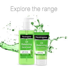 Neutrogena Oil Balancing Facial Wash With Lime Scent 200ml