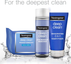 Neutrogena Deep Clean Face Wash 200ml, Gel Cleanser for All Skin Types, Including Oily, Clogged and Acne-Prone, Removes Dead Skin Cells for a Refreshed and Clear Complexion