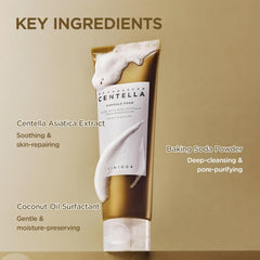 SKIN1004 Madagascar Centella Ampoule Foam, 125mL | Mild and Soothing Face Cleanser with Centella Asiatica Extract | Hydrates and Nourishes Skin | Deep Cleansing Foam