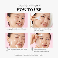 medicube Wrapping Mask PDRN Caffeine Overnight Peel Off Facial Mask | Firming, Depuffing & Hydration | Caffeine, Collagen For Refined, Glass Skin & Face Contour Support | Korean Skin Care, 2.53 fl.oz