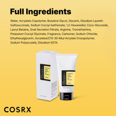 COSRX Advanced Snail Mucin Gel Cleanser, 5.07 Fl Oz / 150 mL, Rich Daily Deep Cleansing Gel for Dry & Sensitive Skin, Korean Skin Care, Not Tested on Animals, No Parabens