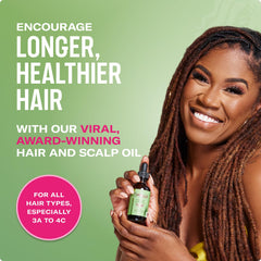 Mielle Organics Rosemary & Mint Hair Oil - Strengthening Biotin Oil Infused Frizzy & Damaged Hair Care - Split Ends & Dry Scalp Treatment to Support Longer, Healthier Strands, 2oz