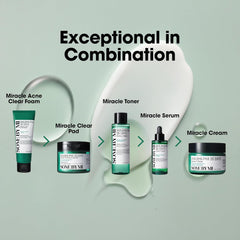 SOME BY MI AHA BHA PHA 30 Days Miracle Serum - 1.69oz, 50ml - Daily Centella Ampoule Serum with Niacinamide for Soothing, Calming and Clear Skin - Pore, Sebum and Blackhead Care - Korean Skin Care