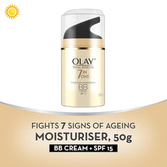 Olay Total Effects 7-in-1 Anti-ageing Day Cream With A Touch Of Foundation Spf15, 50g