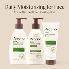 Aveeno Daily Moisturizing Fragrance-Free Prebiotic Oat Face/Facial Cream Clinically Proven to Moisturize Dry Skin for 24 Hours, Paraben-, Fragrance- & Dye-Free, 5 oz