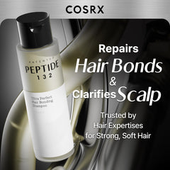 COSRX PEPTIDE 132 Hair Bonding Shampoo - Daily Scalp Treatment for Dandruff, Repairs & Strengthens All Dry and Damaged Hair Types - 6.76 fl oz