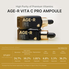 Medicube Age-R Vita C Pro Ampoule -Vitamin C Serum for Pigmentation, Uneven Skin Tone, and Hydration - Boost Absorption and Radiance by up to 780% with Age-R Booster Pro