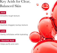 medicube Red Body Peeling Shot, Strawberry Skin Body Spray Cleanser, AHA + BHA + Succinic Acid, Exfoliating, 3.88 oz.