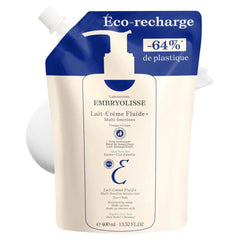 Embryolisse Lait-Crème Fluid+ Face & Body Cream, Multi-Use Lightweight Moisturizer with Shea Butter & Aloe Vera. Fast Absorbing, For All Skin Types