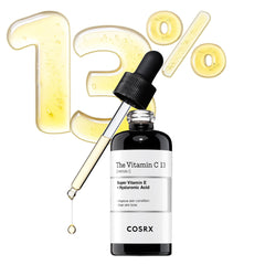 COSRX Pure Vitamin C 13% Serum with Vitamin E & Hyaluronic Acid, Hydrating Facial Serum for Fine Lines, Uneven Skin Tone & Dull Skin, 0.67fl.oz/20ml, Korean Skin Care