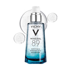 Vichy Mineral 89 Booster, Pure Hyaluronic Acid Serum for Face with Volcanic Mineral Water for Skin Barrier Repair, Plumps & Hydrates, Lightweight Moisturizing Gel, Oil-Free, Non-Sticky