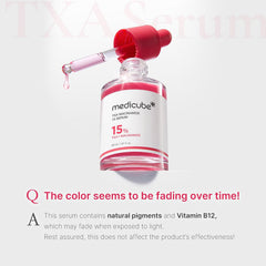 medicube TXA+Niacinamide 15% Glow Facial Seurm for After Spot Care | All-in-One Daily Korean Skincare | Uneven Skin Tone, Texture, and Hydration Care | High-Potency Tranexamic Acid 5% | 1.01 fl.oz