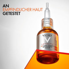 Vichy LiftActiv Vitamin C Serum For Face, Brightening Serum With Pure Vitamin C + Hyaluronic Acid + Vitamin E, Reduces Fine Lines, Smooths Skin Texture, Improves Radiance, Anti Aging