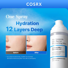 COSRX Barrier Cream Face Mist - Milky Toner with Ceramide & Hyaluronic Acid, Hydrating and Soothing Facial Spray for All Skin Types, 4.06 fl.oz, Korean Skin Care