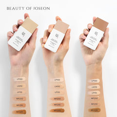 Beauty of Joseon Daily Tinted Fluid Sunscreen 12 Shades for Face Moisturizing Broad Spectrum SPF 40 Korean Skincare 50ml, 1.69 fl.oz #LP110