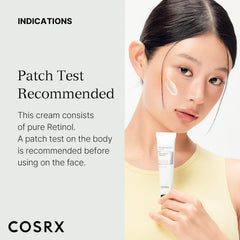 COSRX Retinol 0.3% Cream, 0.67 Oz, Anti-aging Eye & Neck Cream with Retinoid Treatment to Firm Skin, Reduce Wrinkles, Fine Lines, Signs of Aging, Gentle Daily Korean Skin Care