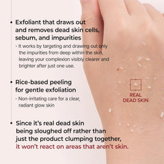 Dr.Melaxin Peel Shot Glow White Rice Peeling Ampoule, Soft Exfoliating Face and Body Scrub Dead Skin Cells Remover for All Skin Types korean skin care 80ml