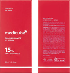 medicube TXA+Niacinamide 15% Glow Facial Seurm for After Spot Care | All-in-One Daily Korean Skincare | Uneven Skin Tone, Texture, and Hydration Care | High-Potency Tranexamic Acid 5% | 1.01 fl.oz