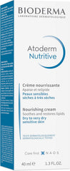 Bioderma Atoderm Nutritive Nourishing Cream for Dry to Very Dry Sensitive Skin, 40 ml