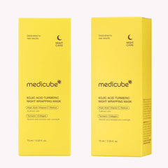 medicube Turmeric Overnight Wrapping Peel Off Mask, Korean skincare, 2.53 fl. oz.