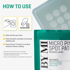 SOME BY MI Micro Pin Spot Patch - Pack of 1, 14mm 9 Counts - Microneedle Hydrocolloid Pimple Patch with Salicylic and Hyaluronic Acid - Skin Troubles Care Focused Spot Cover - Korean Skin Care