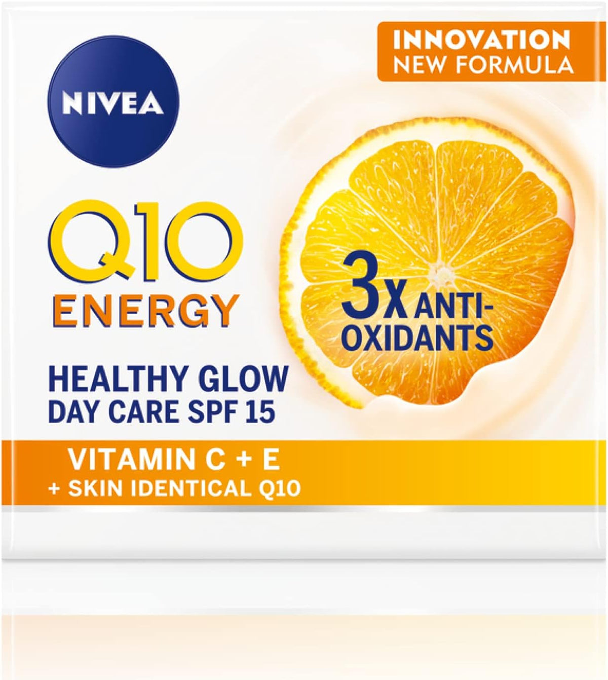 NIVEA Face Cream Day Moisturizer, Q10 Plus C Anti-Wrinkle + Energy, Vitamin C, 50ml