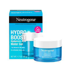Neutrogena Hydro Boost Water Gel, 24 Hr Hydration for Normal/Oily Skin, Signature Fragrance, Face Moisturizer with Hyaluronic Acid, Skin Care for Juicy, Deeply Hydrated Skin, 1.7 oz