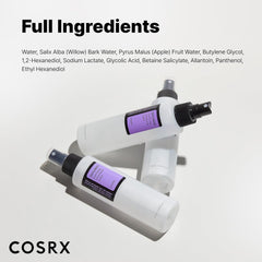 COSRX AHA/BHA Treatment Toner 5.07 fl.oz/ 150ml, Facial Exfoliating Spray for Whiteheads, Pores, & Uneven Skin, Korean Toner, Not Tested on Animals, Korean Skin Care