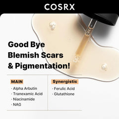 COSRX 2% Alpha Arbutin Discoloration Care Face Serum with Niacinamide, Glutathione & Tranexamic Acid, 1.7 fl oz – Serum for Face, Korean Skin Care