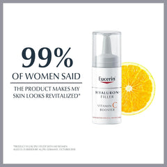 Eucerin Hyaluron Filler Anti-Aging Face Serum Vitamin C Booster with Hyaluronic Acid, Plumps up Deep Wrinkles, For Fresh and Radiant Skin, Suitable for All Skin Types, 8ml