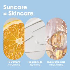 Some By Mi V10 HYAL Air Fit Sunscreen | 50ml | Daily Niacinamide SPF 50 Korean Sunscreen For Face With UV Protection | No White Cast & Eye Irritation For Sensitive Skin